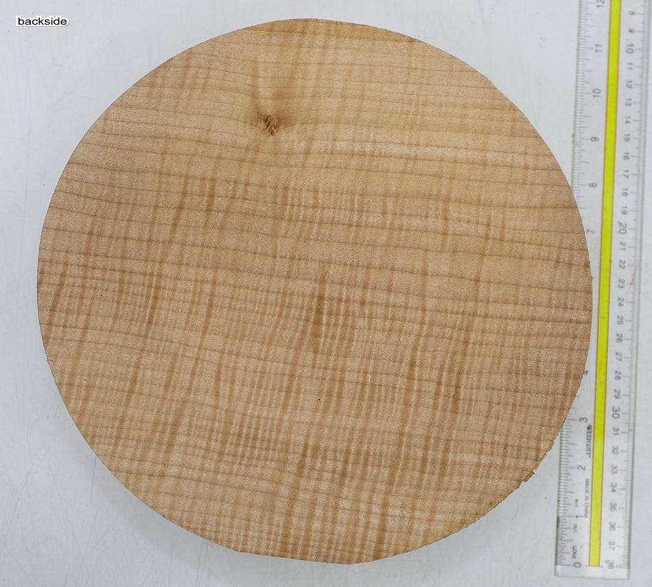 Maple Flame Round 9.75" diameter x 2.8" (HIGH FIGURE) - Stock# 6-4535