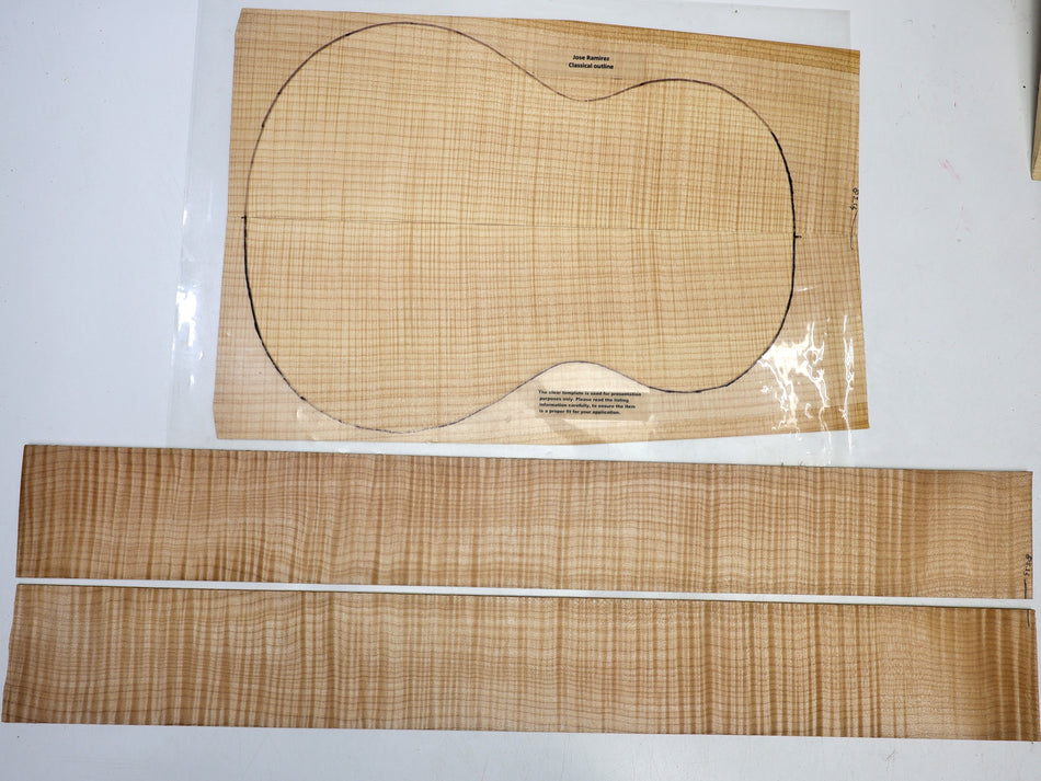 Maple Flame Classical back & side set (HIGH FIGURE) - Stock# 6-4538