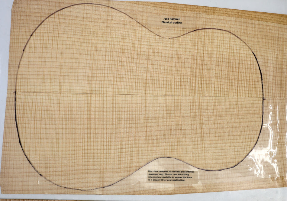 Maple Flame Classical back & side set (HIGH FIGURE) - Stock# 6-4538