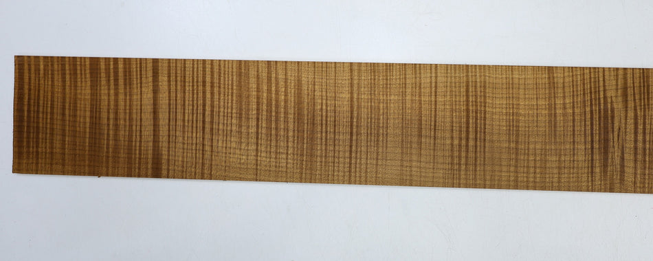 Torrefied Maple Flame Bass Fingerboard, 33" long, unslotted (HIGH FIGURE, 2nd) - Stock# 6-4539