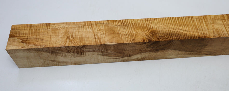 Maple Flame Spindle Square 2.85" x 2.85" x 23.5" (GREAT FIGURE, 2nd) - Stock# 6-4543