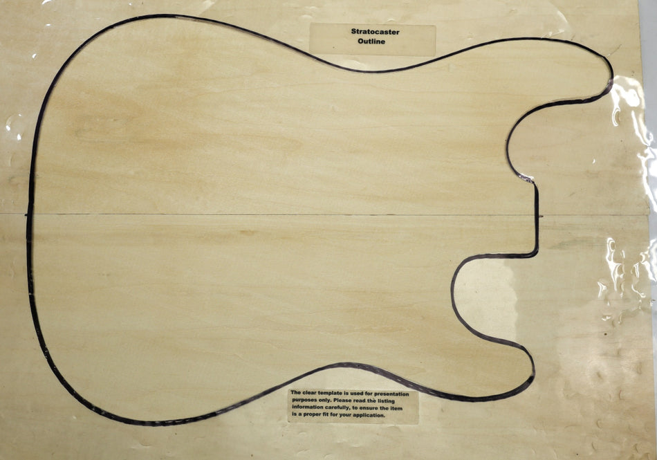 Basswood body blank, unglued 2pc, 1.83" thick (Standard, Light) - Stock# 6-4546