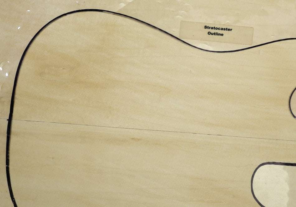 Basswood body blank, unglued 2pc, 1.83" thick (Standard, Light) - Stock# 6-4546