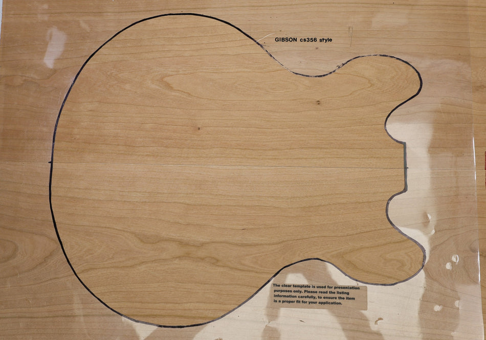 Cherry Small Archtop Body blank, unglued 2pc, 1.85" thick (2nd) - Stock# 6-4547