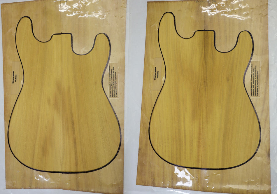 2 Matched Osage Orange Guitar sets, 0.10" thick - Stock# 6-4550