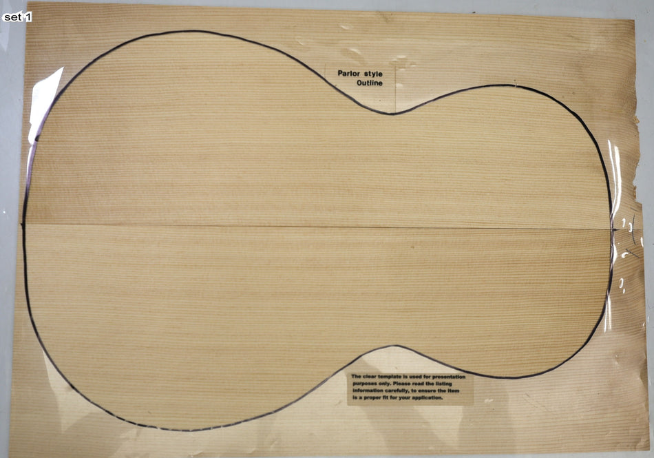 Sitka Spruce Parlor, 2 Guitar sets, 0.15" thick (+STANDARD +3★) - Stock# 6-4552