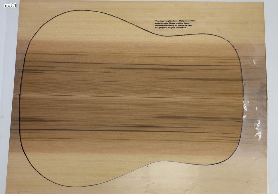 Red Cedar Dreadnought, 2 Guitar Sets 0.155" thick (+Factory) - Stock# 6-4555