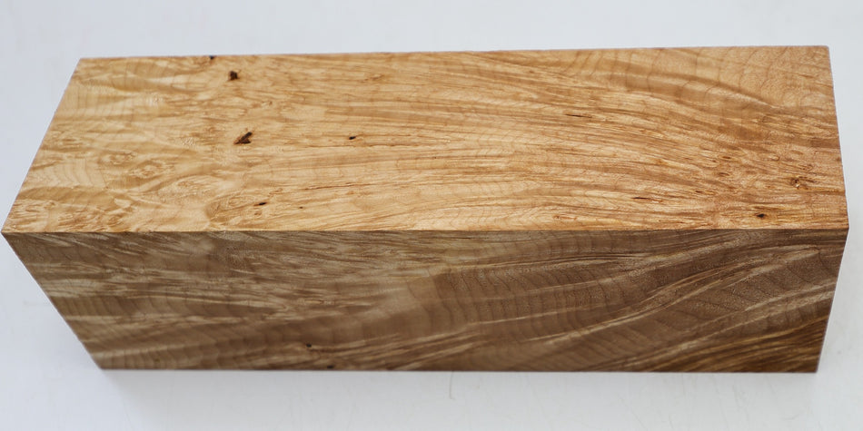 Maple Burl Spindle Square 3" x 10" long (HIGH FIGURE) - Stock# 6-4562