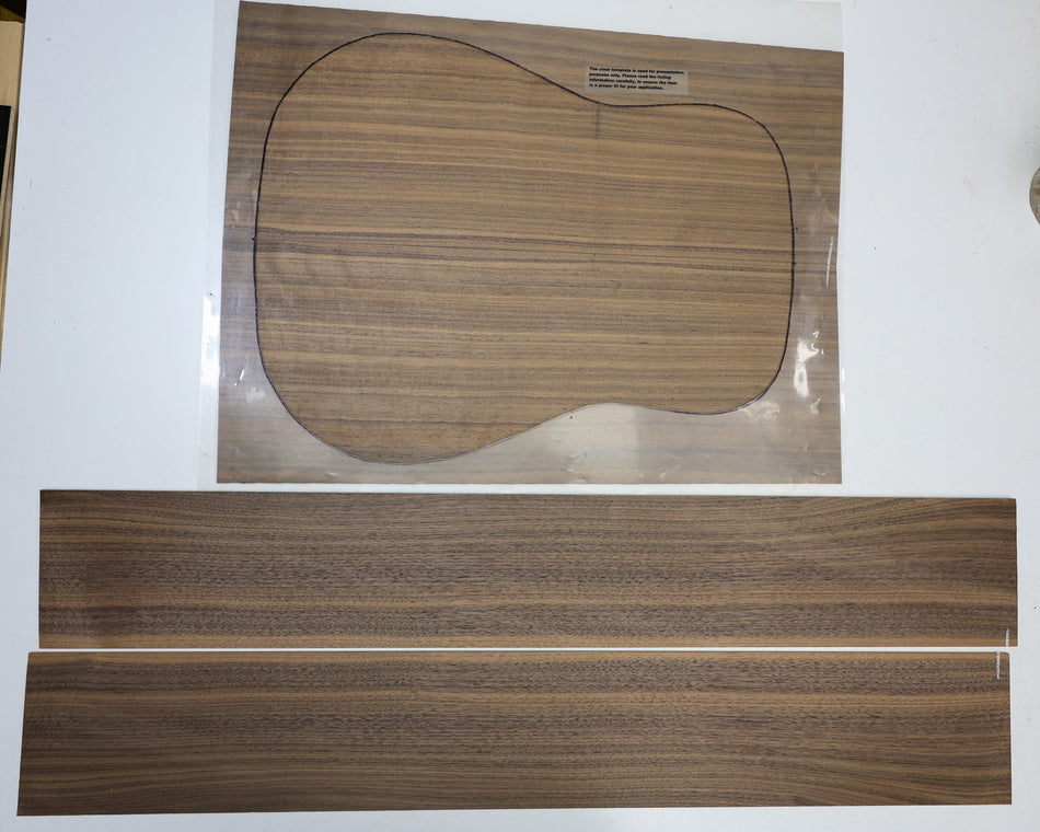 Back & Side set Walnut (Black), Dreadnought - Stock# 6-4566