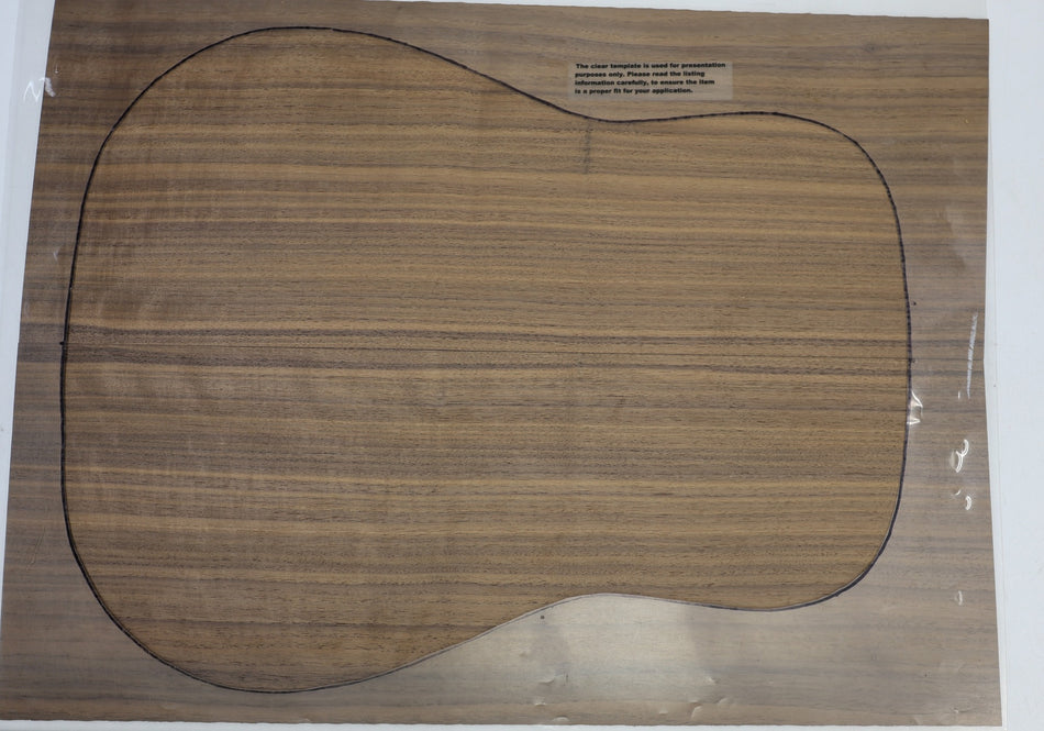 Back & Side set Walnut (Black), Dreadnought - Stock# 6-4566