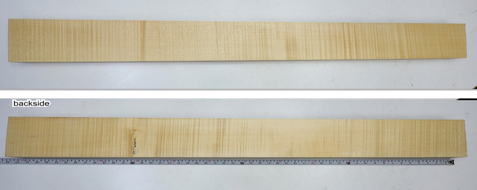 European Sycamore Maple Neck-Thru Blank 1.78" x 4" x 47.2" - Stock# 6-4579