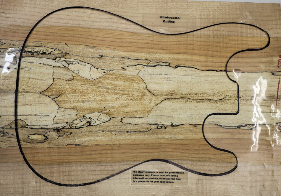 Spalted Maple Guitar set, 0.33" thick (Great Figure) - Stock# 6-4582