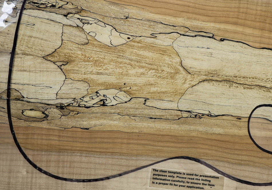 Spalted Maple Guitar set, 0.33" thick (Great Figure) - Stock# 6-4582