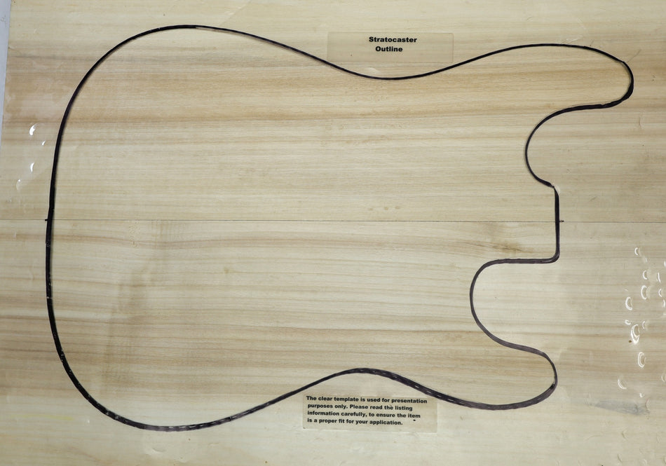 Tulip Poplar body blank, unglued 2pc, 1.7" thick - Stock# 6-4588