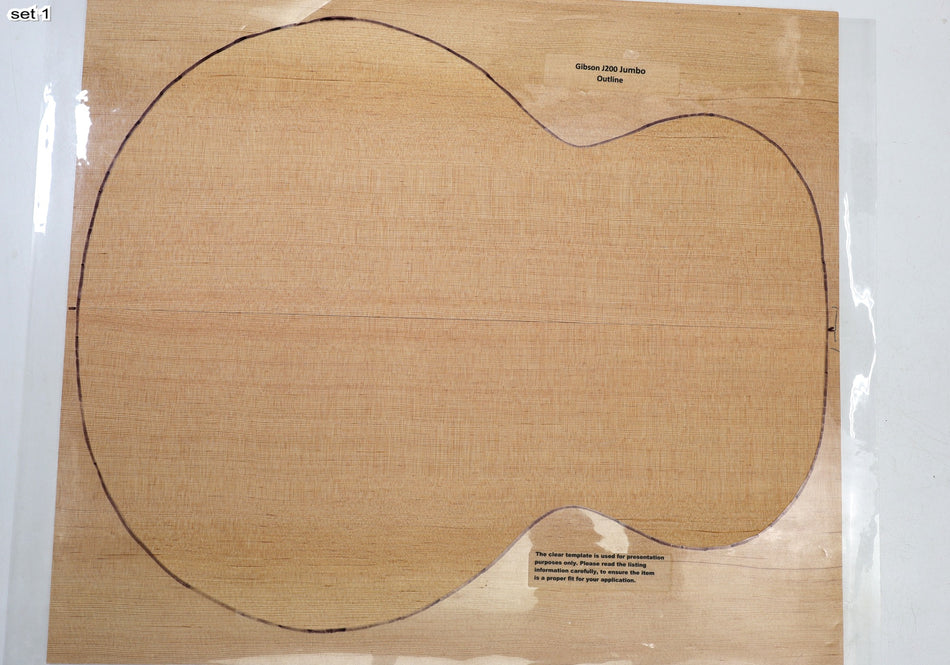 Douglas-Fir Jumbo, 2 Guitar Sets, 0.155" thick (+Factory) - Stock# 6-4593
