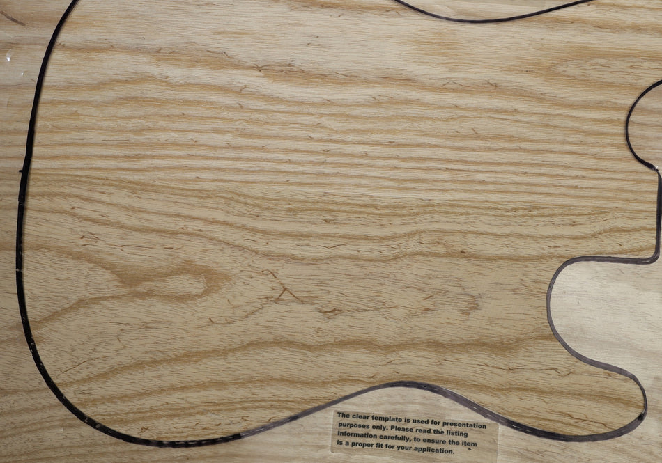 Swamp Ash body blank, unglued 2pc, 1.87" thick (Standard) - Stock# 6-4603