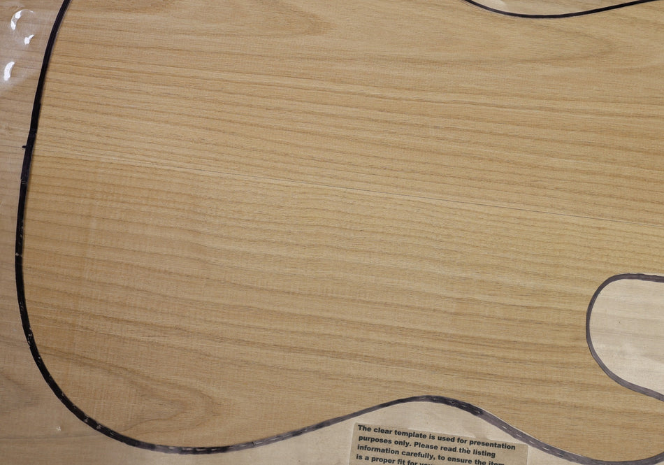Alder body blank, unglued 2pc, 1.85" thick (HIGH GRADE 4★) - Stock# 6-4605