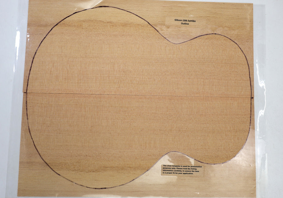 Douglas-Fir Jumbo Guitar Set, 0.15" thick (+Professional) - Stock# 6-4607