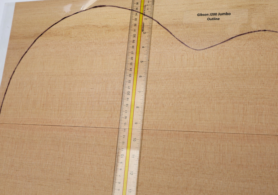 Douglas-Fir Jumbo Guitar Set, 0.15" thick (+Professional) - Stock# 6-4607