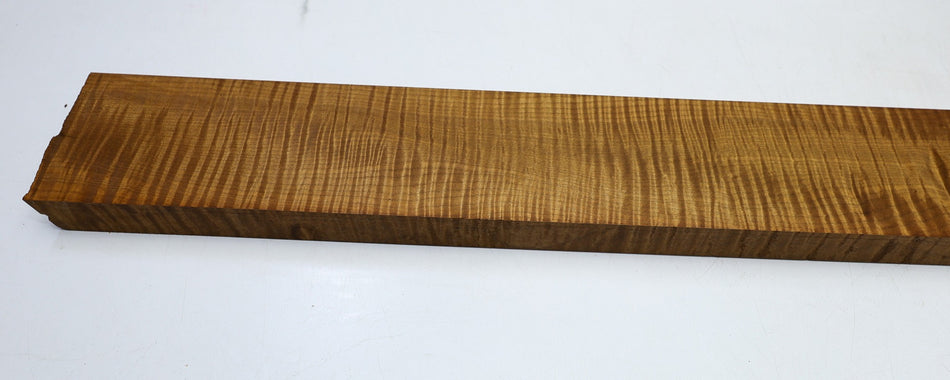 Torrefied Maple Flame Neck Blank 1" x 3.85" x 34.5" (+GREAT FIGURE) - Stock# 6-4616