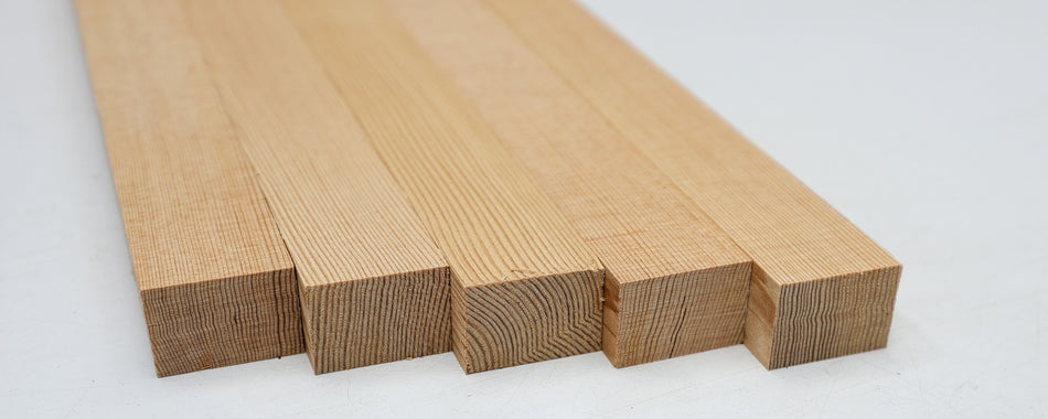 Douglas-Fir Bracewood, 5 blocks 0.85" x 1.25" x 21" - Stock# 6-4622