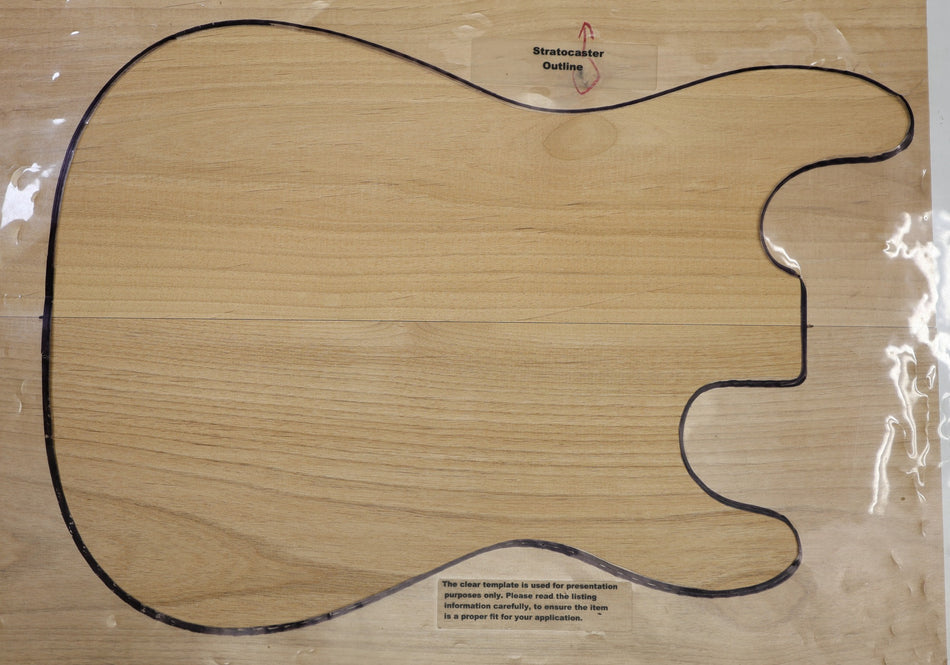 Alder body blank, unglued 2pc, 1.8" thick (Standard) - Stock# 6-4624