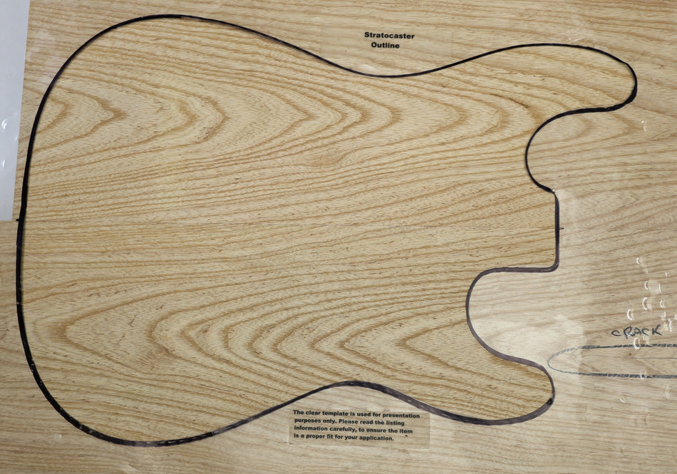 Swamp Ash body blank, unglued 2pc, 1.98" thick (Standard) - Stock# 6-4625