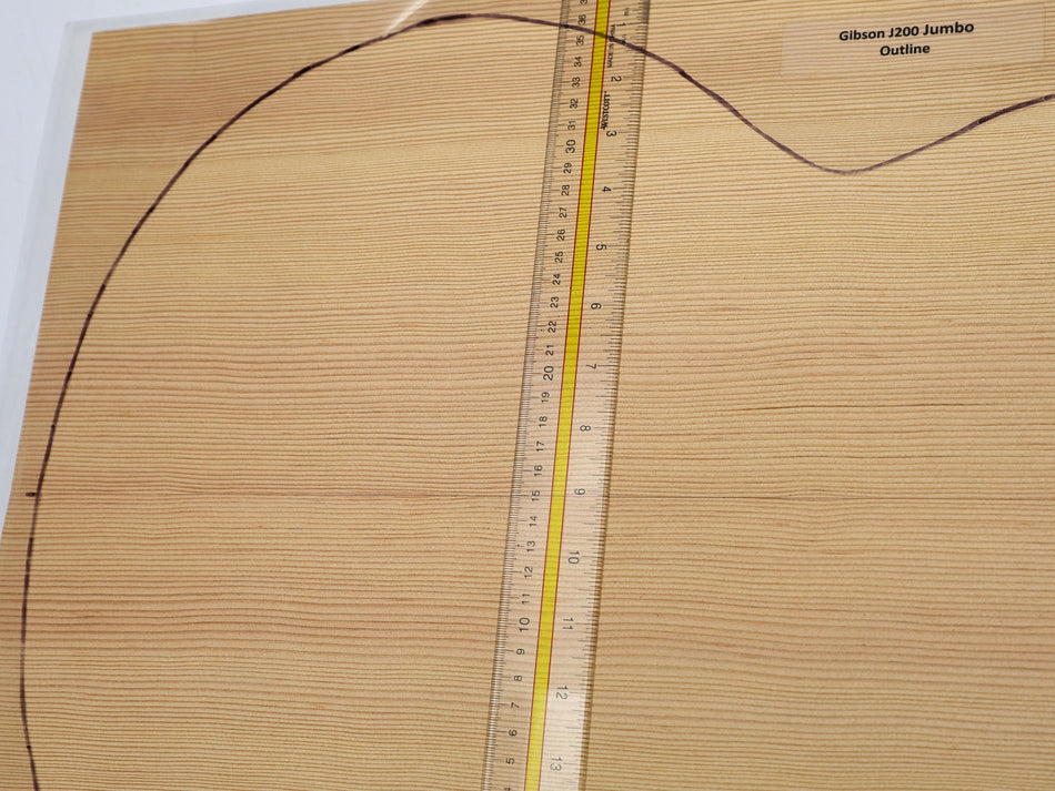 Douglas-Fir Jumbo Guitar Set, 0.16" thick (+Professional) - Stock# 6-4627