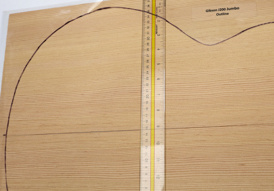 Douglas-Fir Jumbo Guitar Set, 0.16" thick (+Professional) - Stock# 6-4642