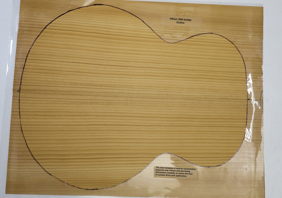 Torrefied Sitka Spruce Jumbo Guitar Set, 0.165" thick (+Factory) - Stock# 6-4664