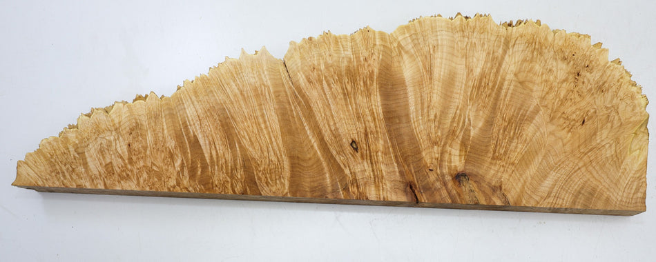 Maple Burl block 25.5" x 8" x 2.8" (HIGH FIGURE) - Stock# 6-4667