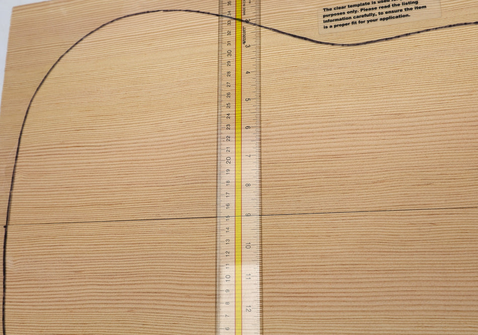 Douglas-Fir Jumbo Guitar Set, 0.16" thick (Standard 3★) - Stock# 6-4674