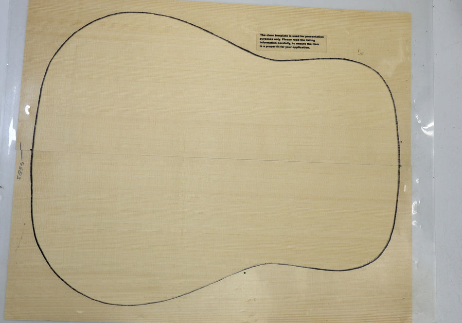 Engelmann Spruce Dreadnought Guitar Set, 0.155" thick (HIGH GRADE) - Stock# 6-4684