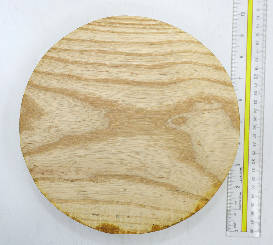White Ash Round 9" diameter x 2" - Stock# 6-4688