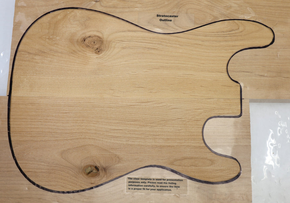 Alder body blank, unglued 2pc, 1.85" thick (2nd) - Stock# 6-4690
