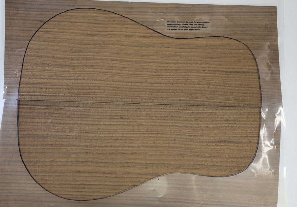 Back & Side set Walnut (Black), Dreadnought - Stock# 6-4696