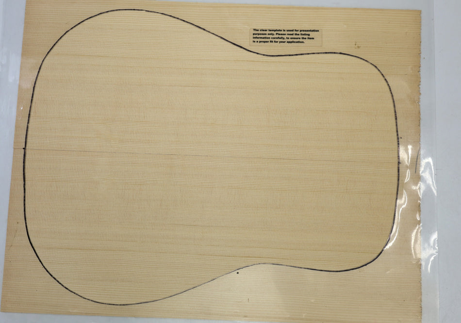 Sitka Spruce Dreadnought Guitar Set, 0.15" thick (Standard 3★) - Stock# 6-4704