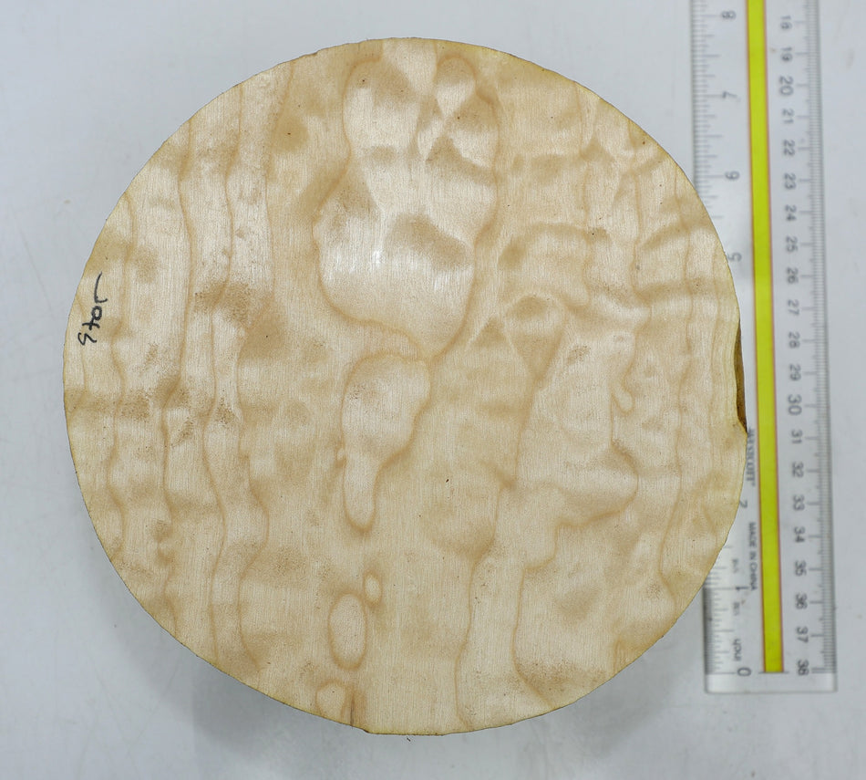 Maple Quilt Round 7" diameter x 2.75" - Stock# 6-4705
