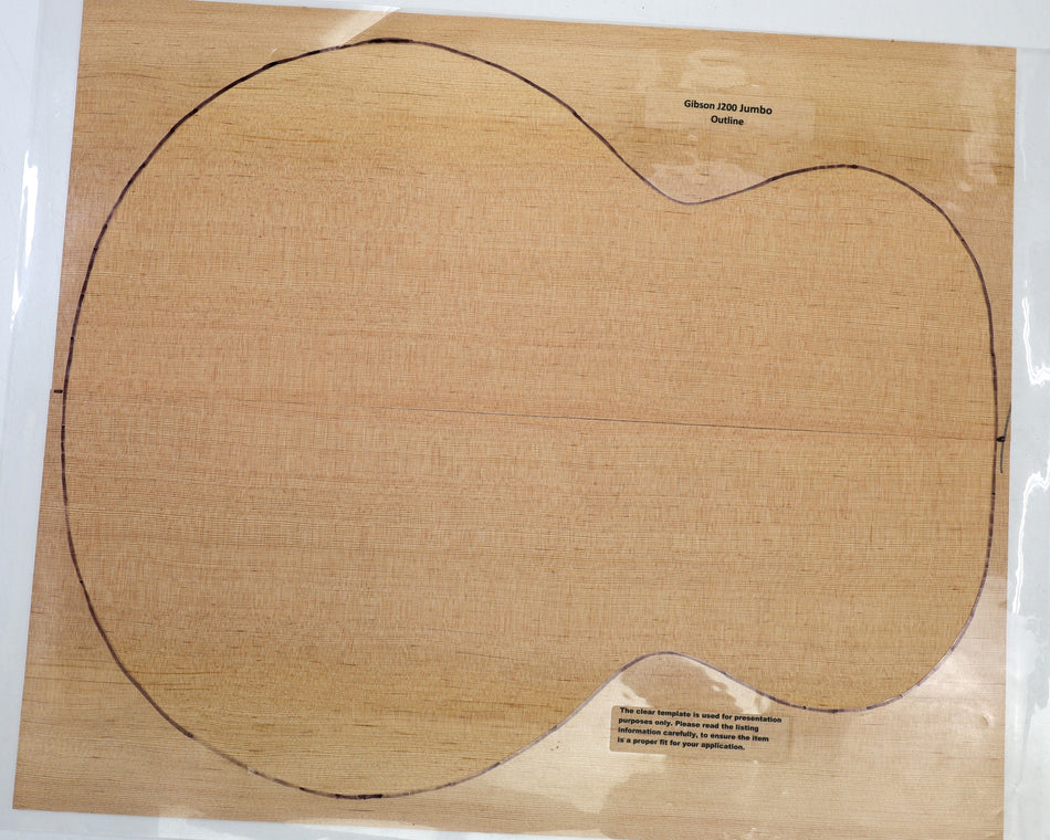 Douglas-Fir Jumbo Guitar Set, 0.155" thick (Standard 3★) - Stock# 6-4713