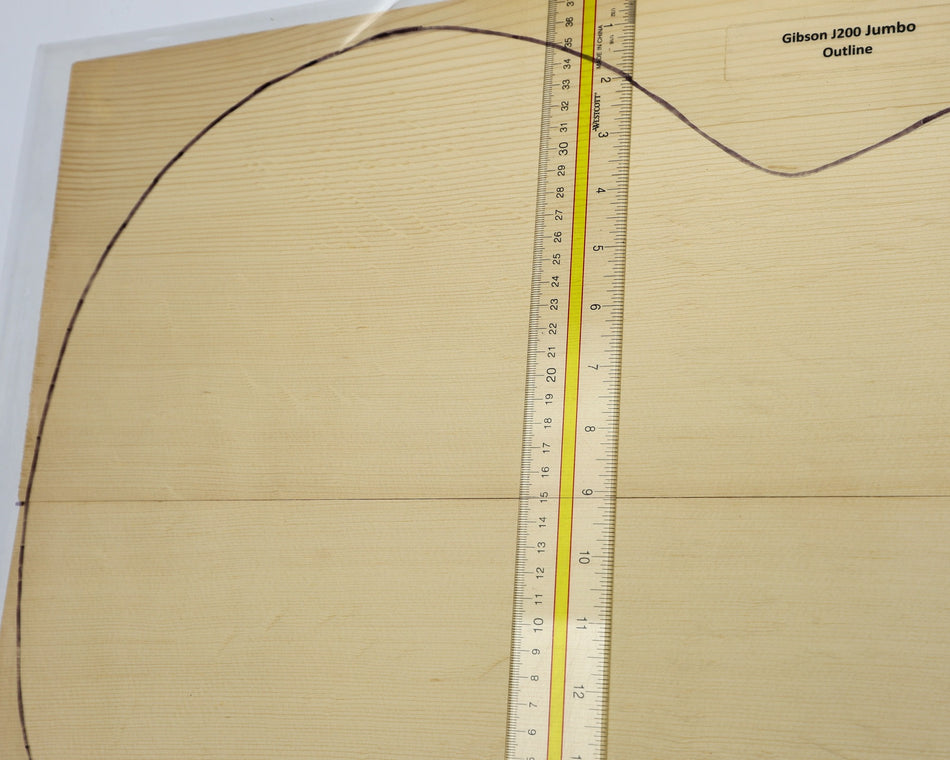 Engelmann Spruce Jumbo Guitar Set, 0.15" thick (Professional) - Stock# 6-4714