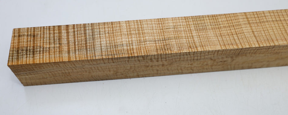 Maple Flame Spindle Square 2.2" x 19.8" long (HIGH FIGURE) - Stock# 6-4725