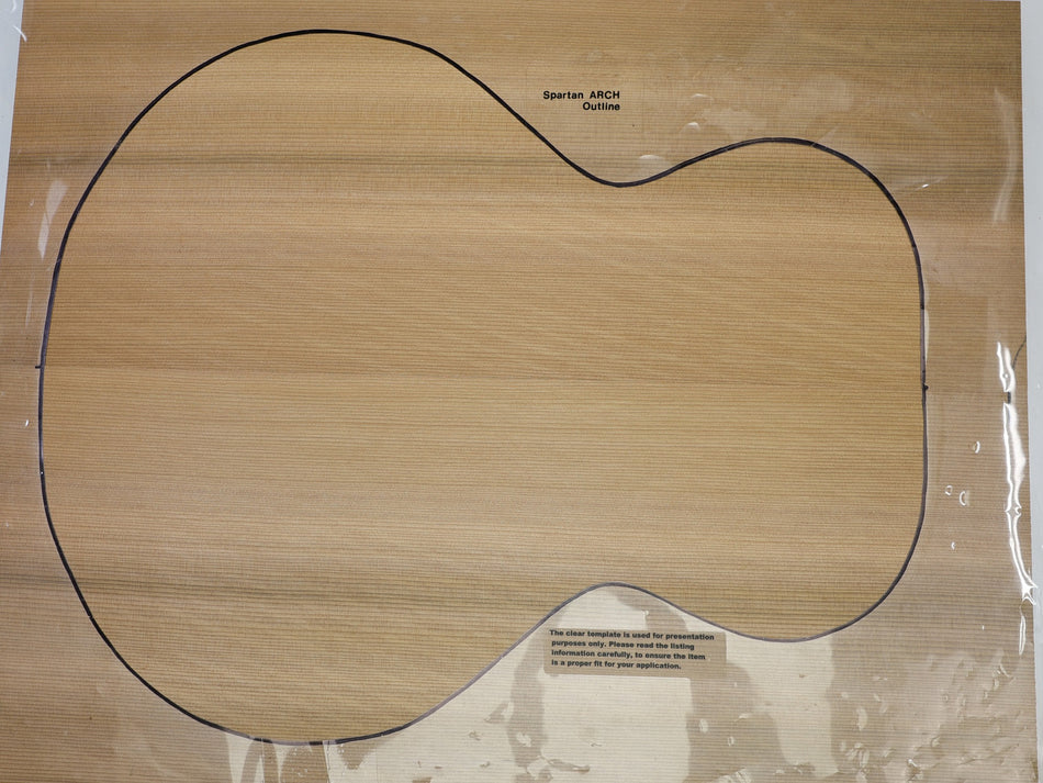 Red Cedar Archtop Guitar set, 1" thick (Professional) - Stock# 6-4728