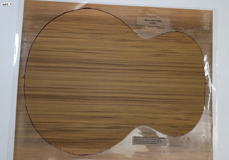 Red Cedar Jumbo, 2 Guitar Sets 0.15" thick (Factory) - Stock# 6-4731