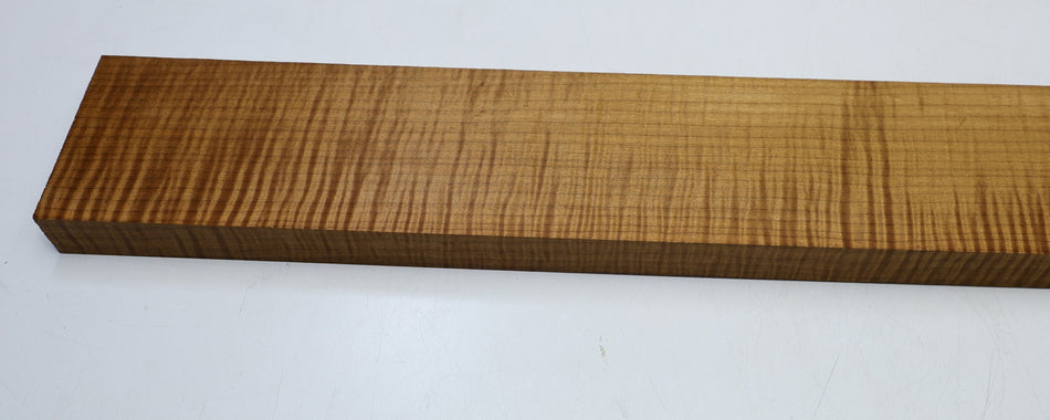 Torrefied Maple Flame Neck Blank 1" x 4" x 34" (Great Figure) - Stock# 6-4739
