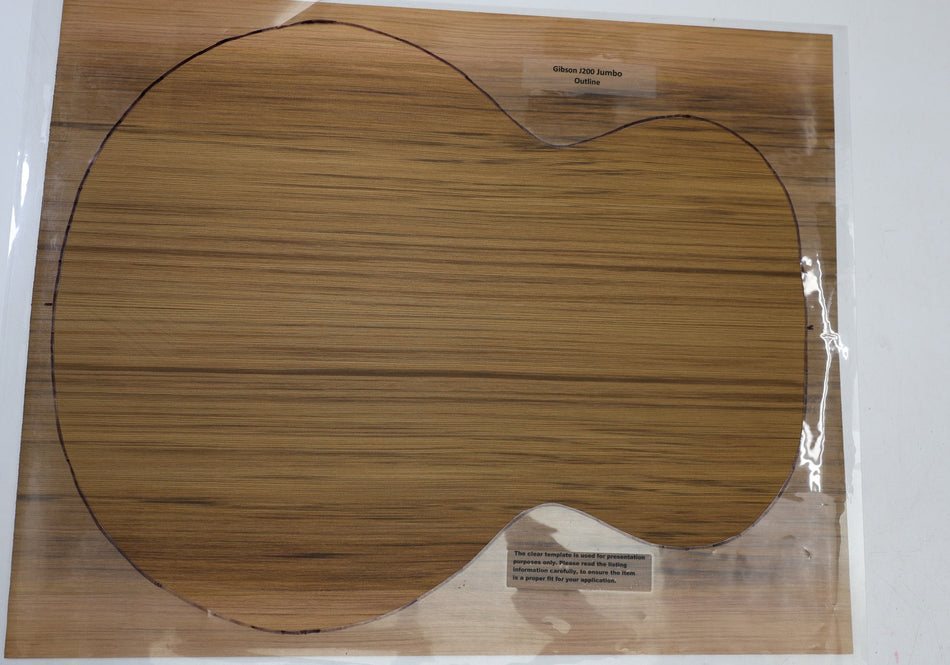 Red Cedar Jumbo Guitar Set, 0.15" thick (+Factory) - Stock# 6-4742