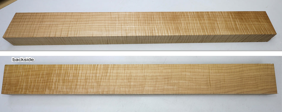 Maple Flame Neck Blank 2.25" x 4" x 35.5" (+GREAT FIGURE +3★) - Stock# 6-4751