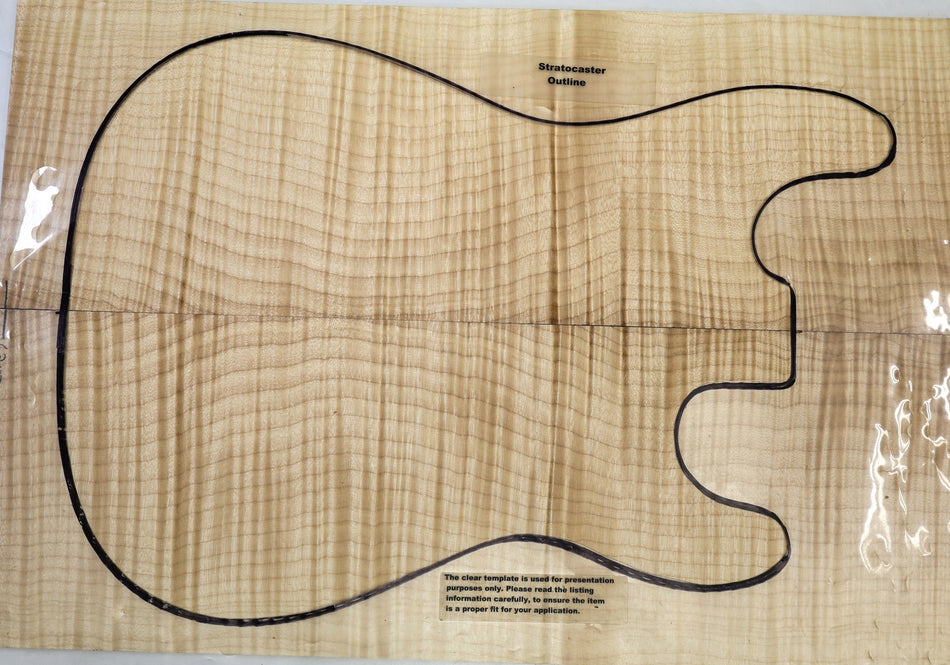 Maple Flame Guitar set, 0.24" thick (+GREAT FIGURE +3★) - Stock# 6-4752