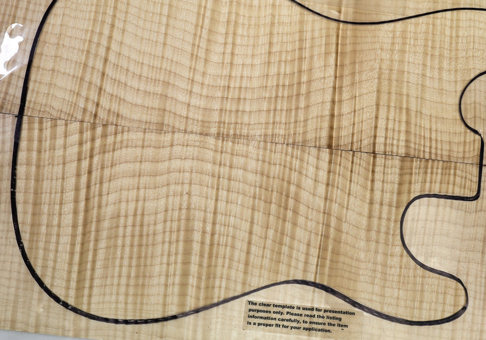 Maple Flame Guitar set, 0.24" thick (+GREAT FIGURE +3★) - Stock# 6-4752