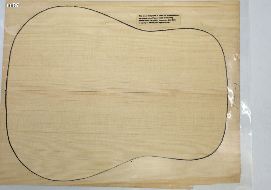 Sitka Spruce Dreadnought, 2 Guitar Sets, 0.15" thick (Professional +2★) - Stock# 6-4753