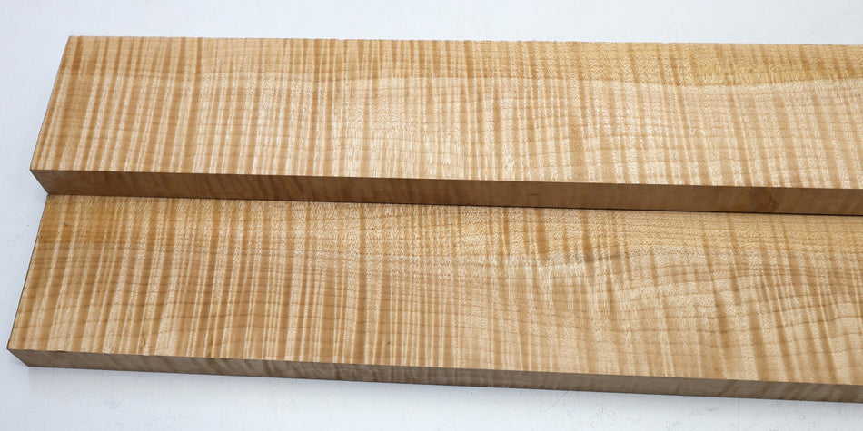 Maple Flame, 2 blocks 0.85" x 3.3" x 22.8" (GREAT FIGURE) - Stock# 6-4757